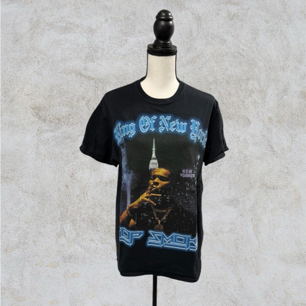Pop Smoke New York Vibes Black Graphic Tee